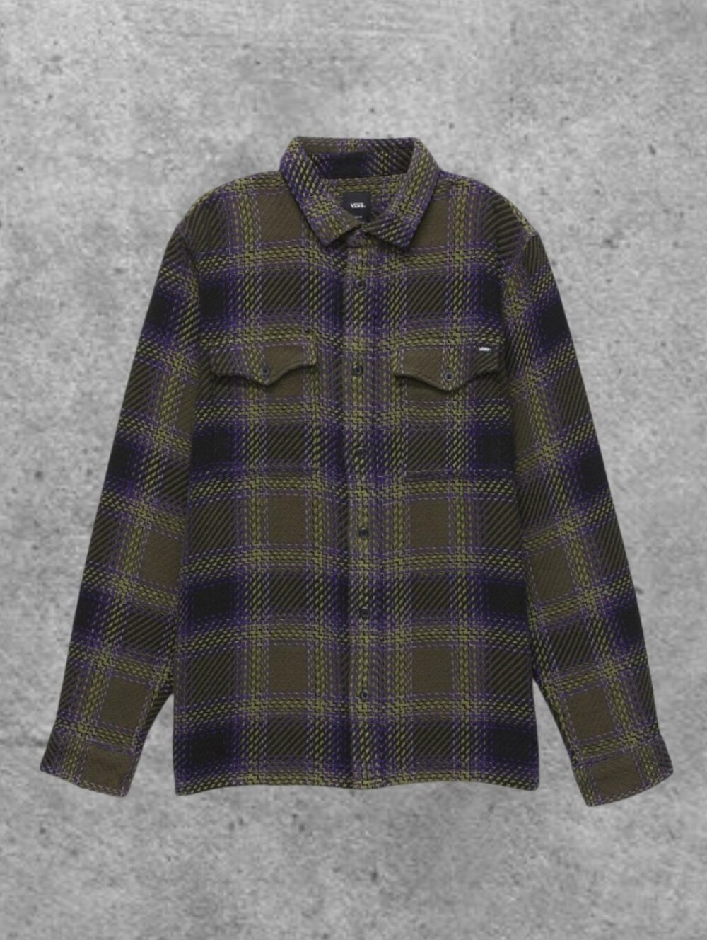 Saviano Plaid Button-Up Overshirt | Jacket | Vans | Flannel | Classic Fit | XL